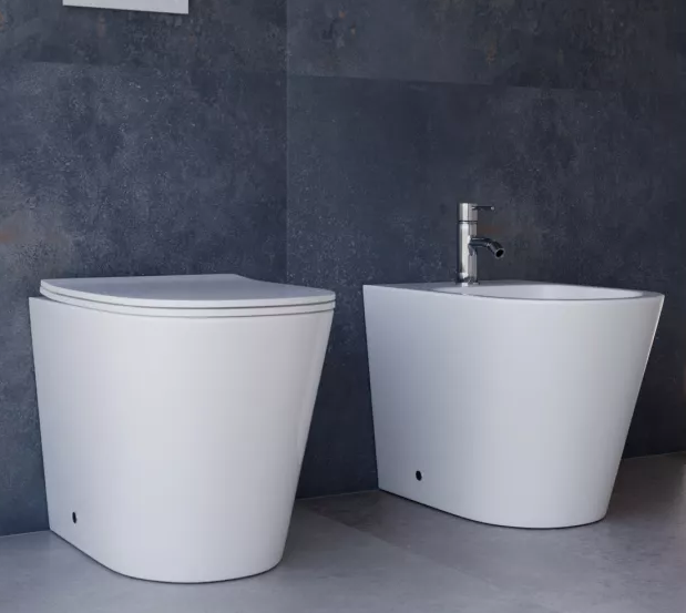 Sanitari sospesi in ceramica rimless sedile con chiusura rallentata | Parigi